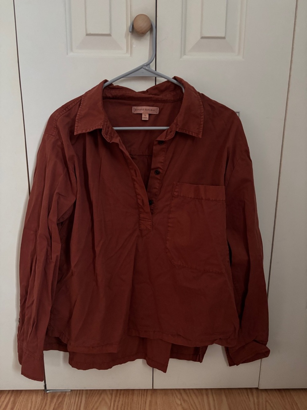 Banana Republic Rust Button-Up Shirt